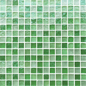 緑色ガラスモザイクタイル　スプリンググリーングラス